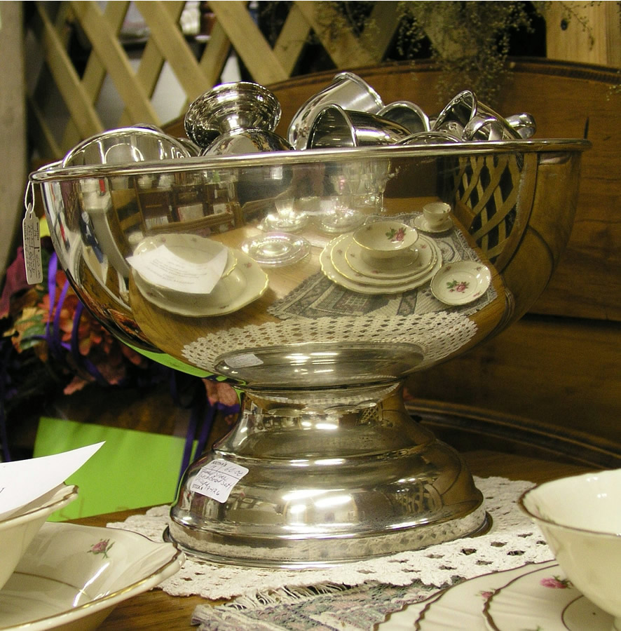 Nickel Silver Punch Bowl Set