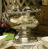 Nickel Silver Punch Bowl Set