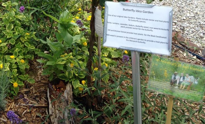 Butterfly Idea Garden Display in Tippecanoe County Extension Master Gardeners' Show and Idea Garden