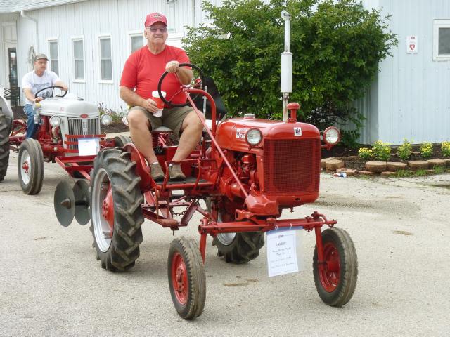 1950's Red McCormick Farmall Cub Tractor in Sunday's Parade at the fair