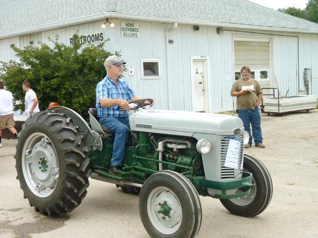 Dark Green 1955 Ferguson-35 Tractor in Monday's parade at the fair