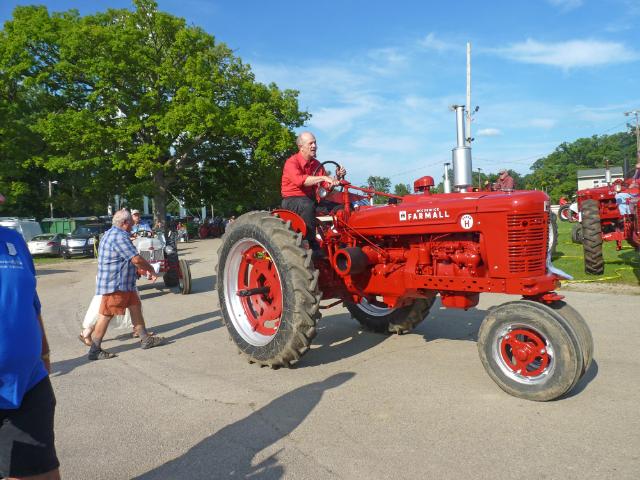 McCormick Farmall Super H Tractor in Wednesday's parade at the fair