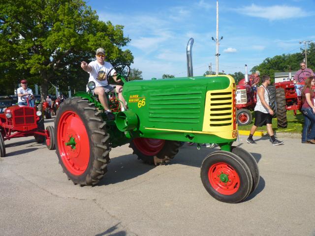 Oliver Row Crop 66 Tractor at the fair