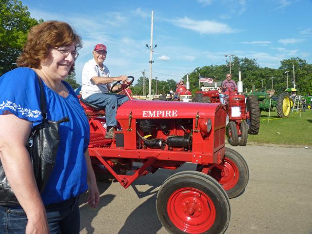 Vintage Empire Tractor in Wednesday's parade at the fair