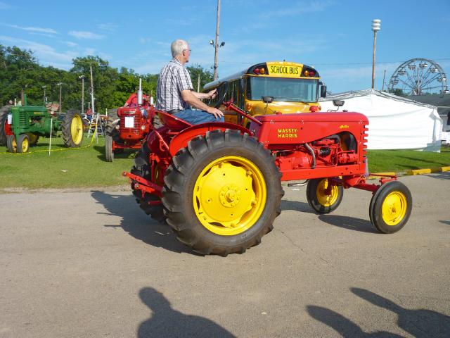 Vintage Massey-Harris Mustang Tractor in Wednesday's parade at the fair