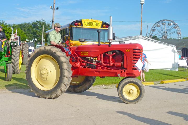 Vintage Massey-Harris Tractor in Wednesday's parade at the fair