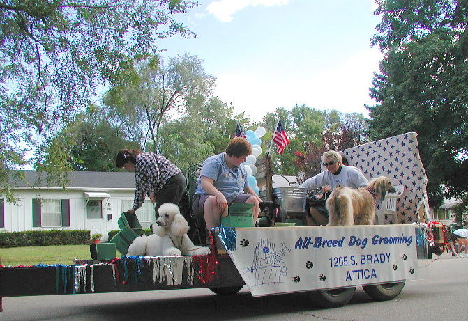 dog groomers float