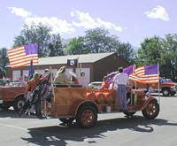 Flag blowing in the wind